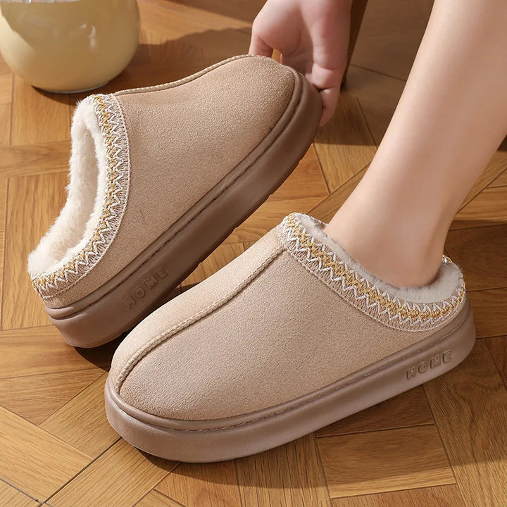 Fluffy Platform Slippers - Luxurise Fashion - 