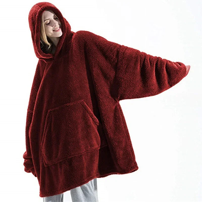 Blanket Fleece Hoodie - Luxurise Fashion - loungewear