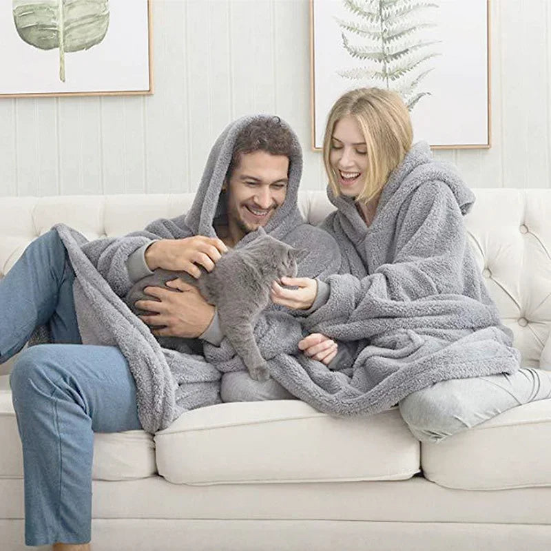 Blanket Fleece Hoodie - Luxurise Fashion - loungewear