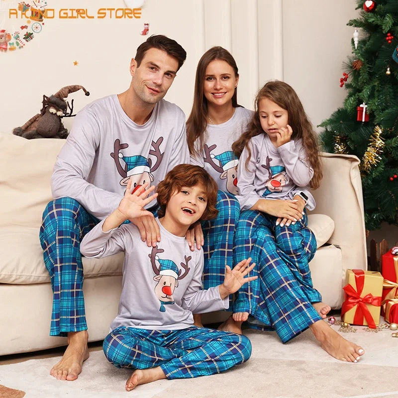 Christmas PJ's Blue - Reindeer - Luxurise - luxurise-pjs - 