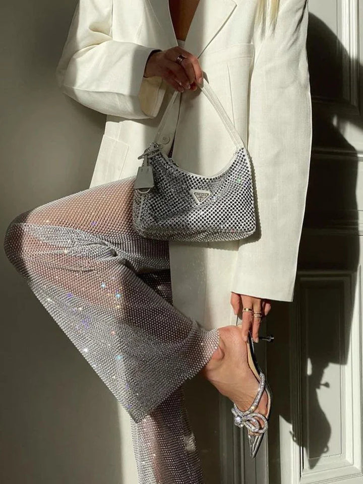 Sparkling Crystal Diamond Pants ✨ - Luxurise - sparkling-pants - loungewear