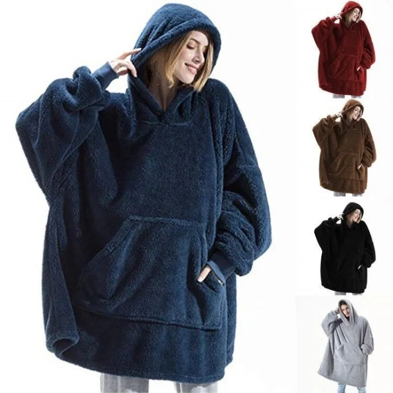 Blanket Fleece Hoodie - Luxurise Fashion - loungewear