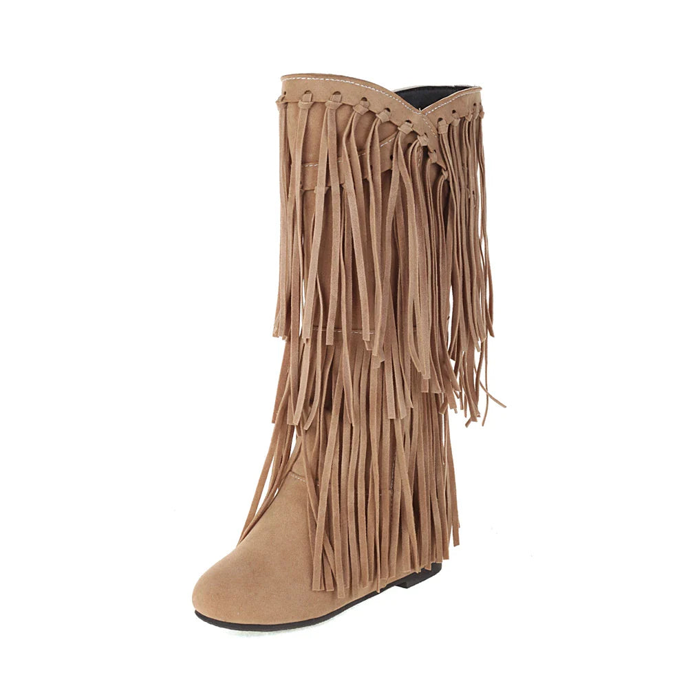 Boho Boots Fringe - Luxurise Fashion - 