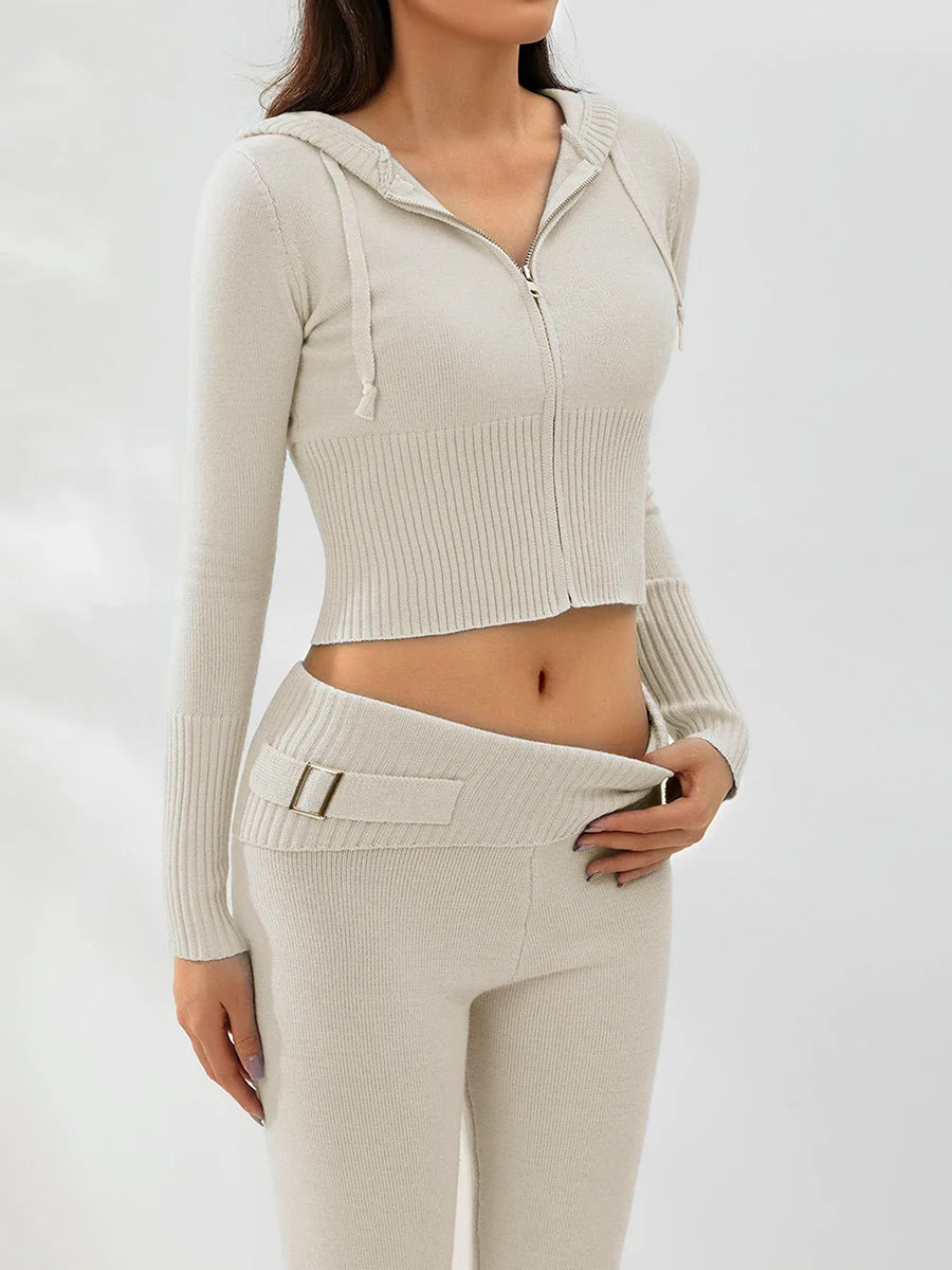 Cozy Ribbed Knit Lounge Set - Luxurise - cozy-ribbed-knit-lounge-set - 