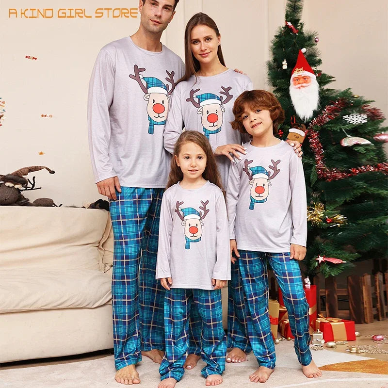 Christmas PJ's Blue - Reindeer - Luxurise - luxurise-pjs - 