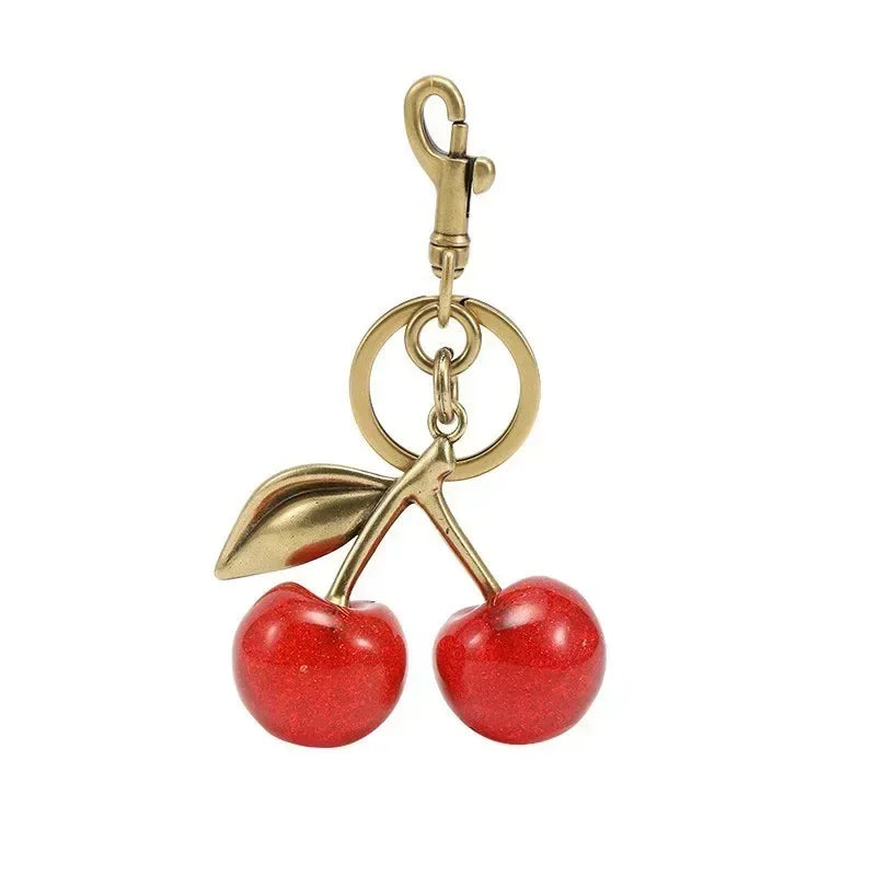 Cute Cherry Charm Handbag Pendant Keychain Crystal Cherry Bag Accessories - Luxurise - cute-cherry-charm-handbag-pendant-keychain-women-s-exquisite-internet-famous-crystal-cherry-bag-accessories-high-grade-pendant - 