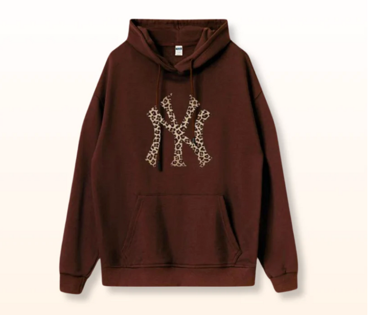 NYC Leopard Hoodie - Luxurise Fashion - loungewear