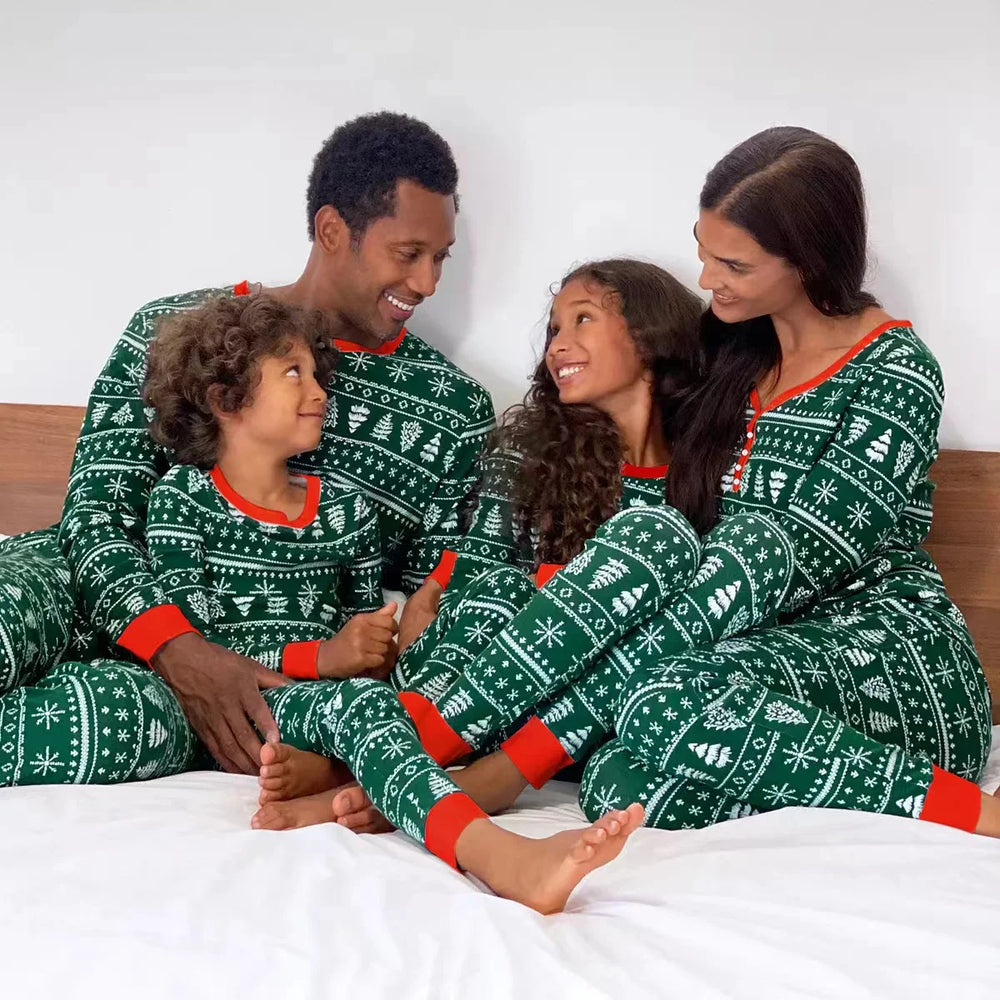 Christmas Pajamas Green - Luxurise Fashion - christmas loungewear