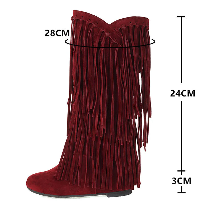 Botas Boho con Flecos 