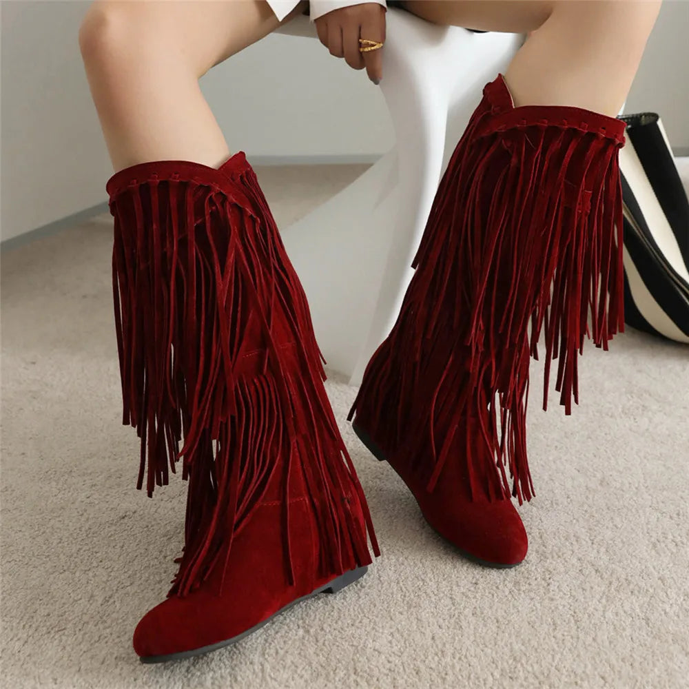 Botas Boho con Flecos 