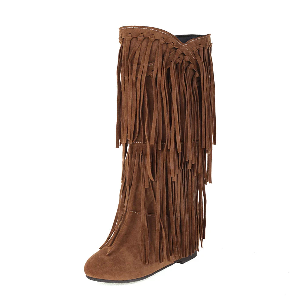 Botas Boho con Flecos 