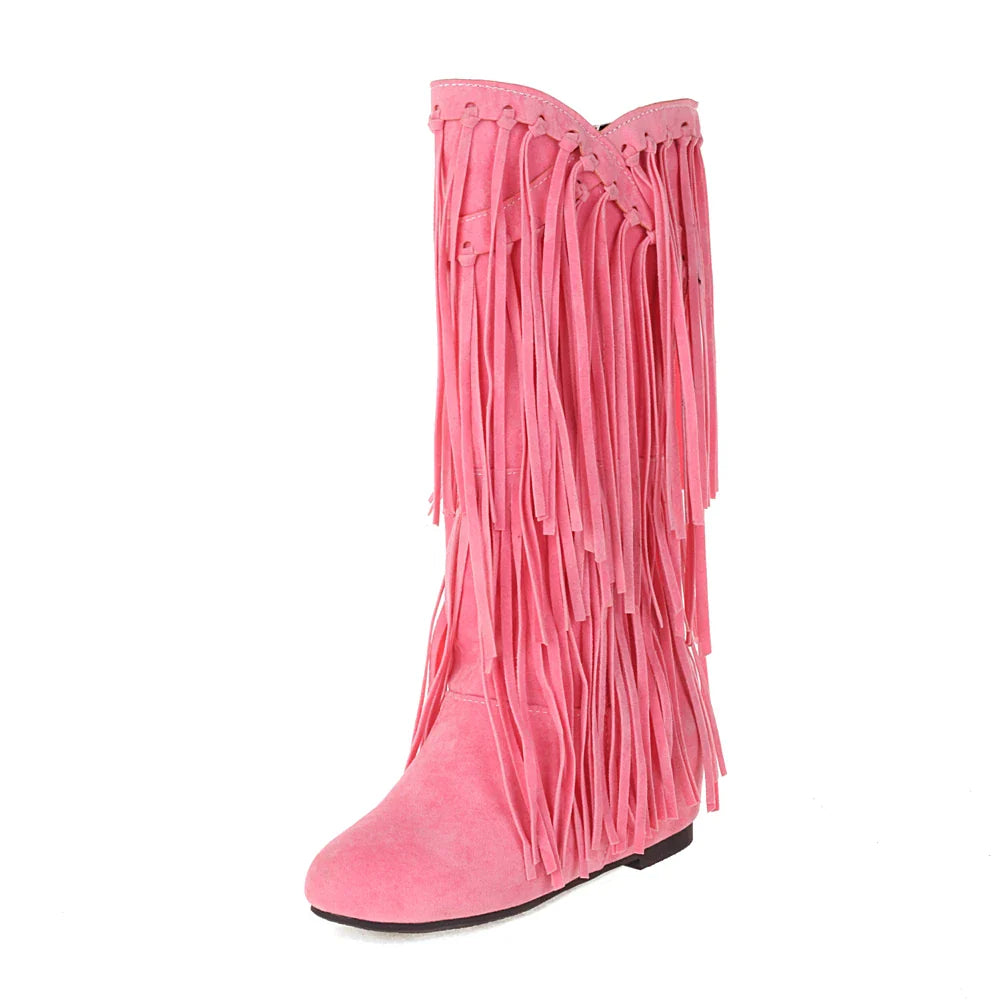 Boho Boots Fringe - Luxurise Fashion - 