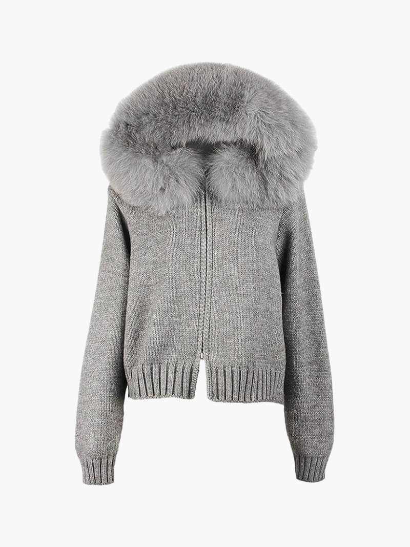 Alison Faux Fur Hoodie - Luxurise - alison-fuaxfur - 