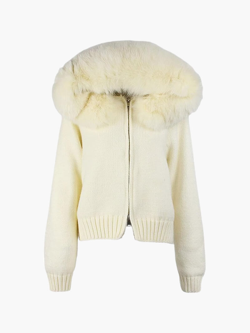 Alison Faux Fur Hoodie - Luxurise - alison-fuaxfur - 