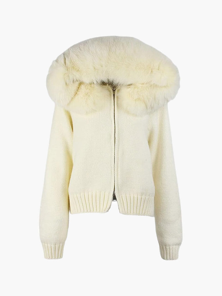 Alison Faux Fur Hoodie - Luxurise - alison-fuaxfur - 