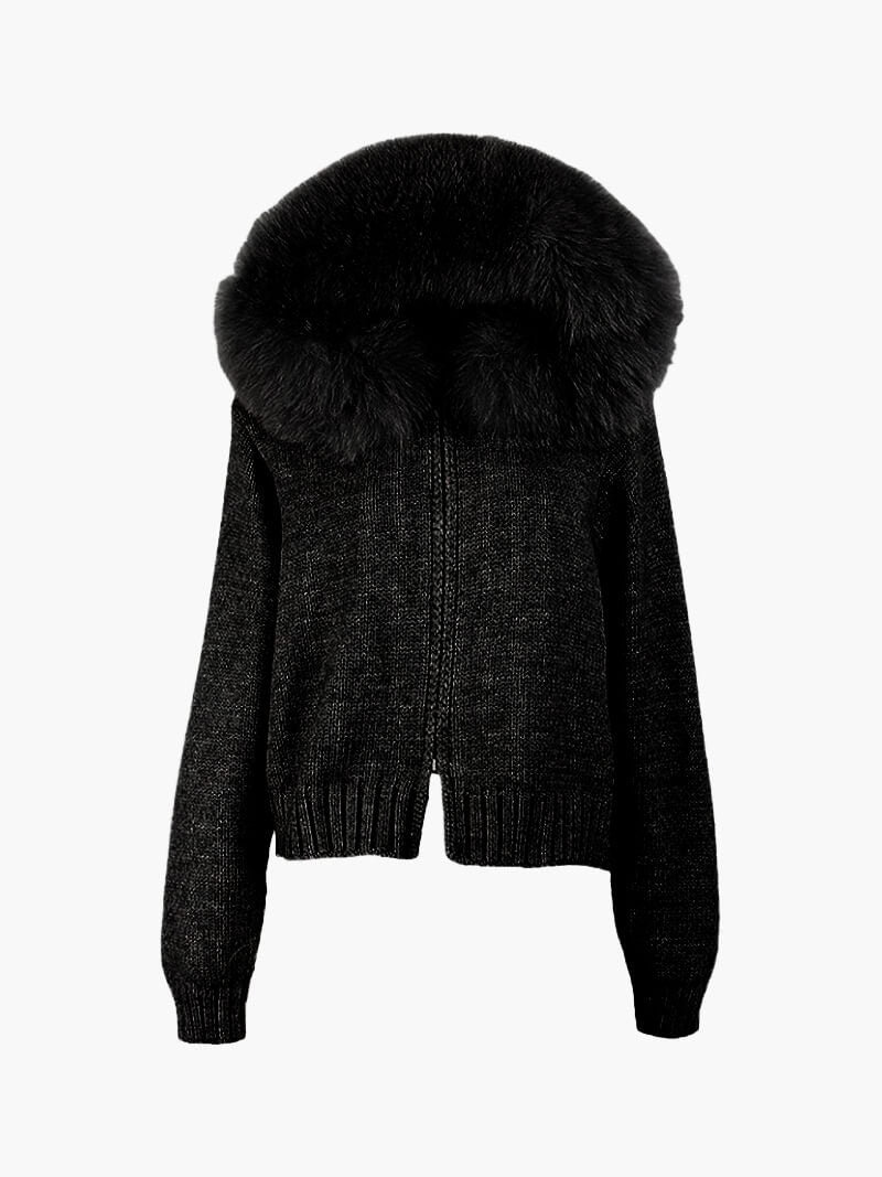 Alison Faux Fur Hoodie - Luxurise - alison-fuaxfur - 