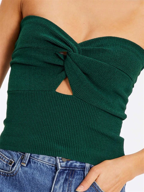 Knitted Tube Tops - Luxurise Fashion - 