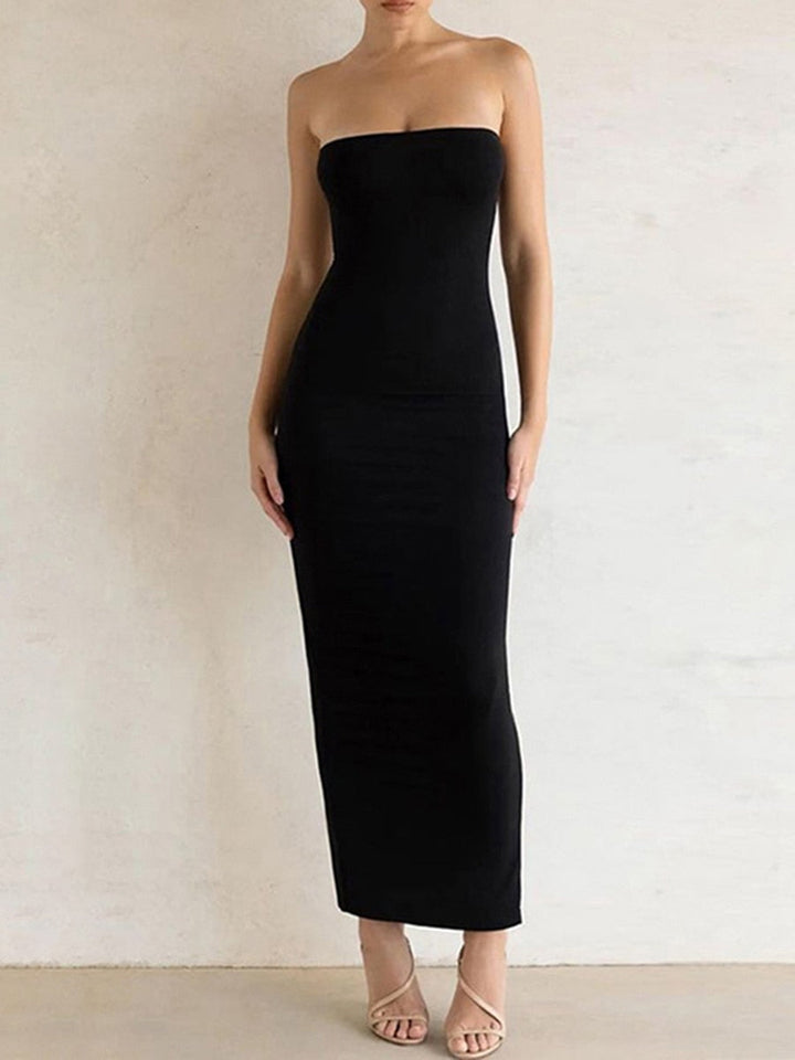 Strapless Black MUSTHAVE Dress - Luxurise Fashion - 