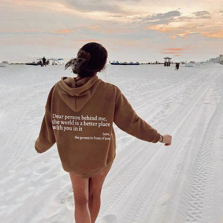 1+1 FREE Dear Person Behind Me (You are enough) Hoodie - Luxurise - dear-person-behind-me-you-are-enough-hoodie - loungewear