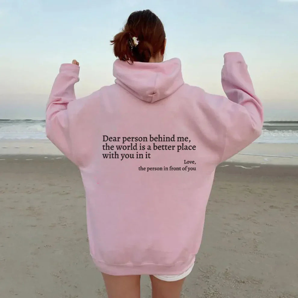 1+1 FREE Dear Person Behind Me (You are enough) Hoodie - Luxurise - dear-person-behind-me-you-are-enough-hoodie - loungewear