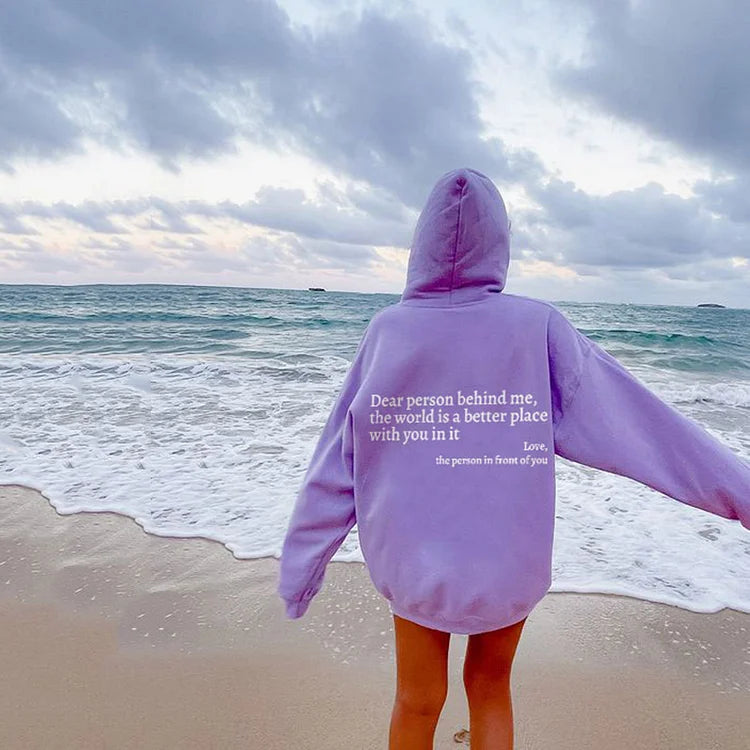 1+1 FREE Dear Person Behind Me (You are enough) Hoodie - Luxurise - dear-person-behind-me-you-are-enough-hoodie - loungewear