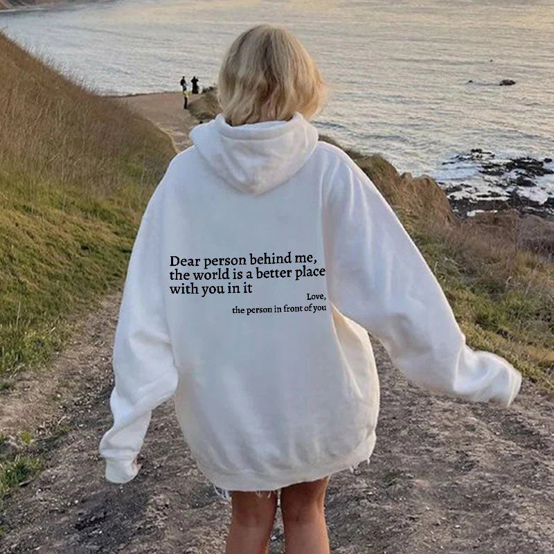 1+1 FREE Dear Person Behind Me (You are enough) Hoodie - Luxurise - dear-person-behind-me-you-are-enough-hoodie - loungewear