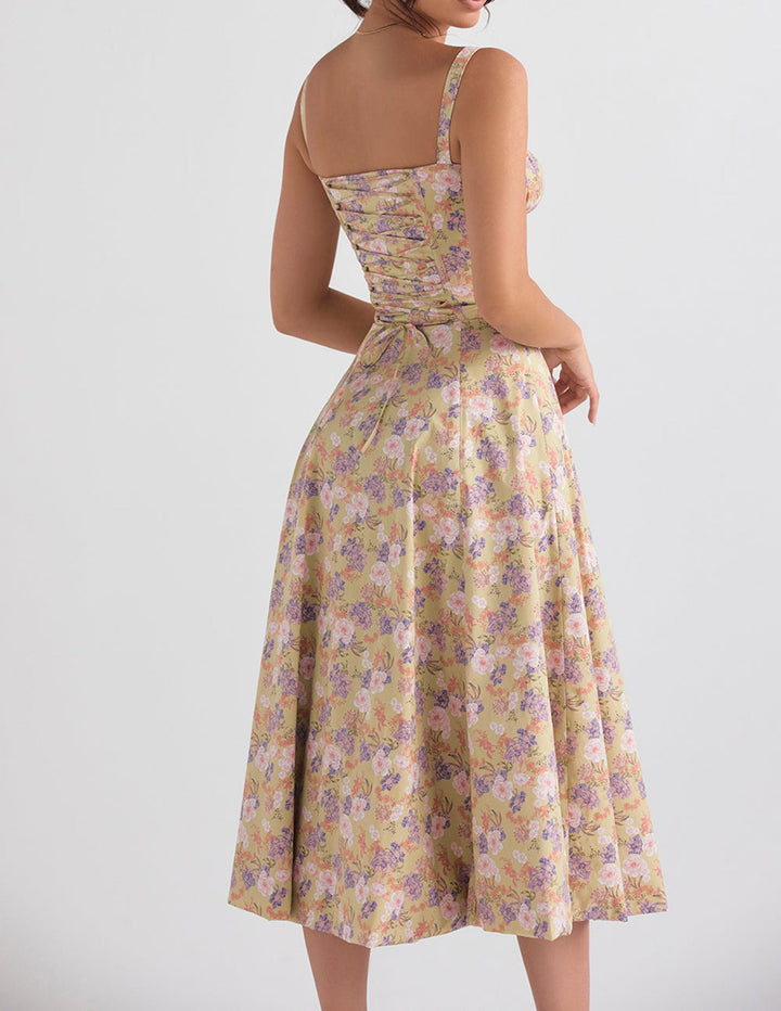 Flower Sundress - Luxurise Fashion - Midi-jurken