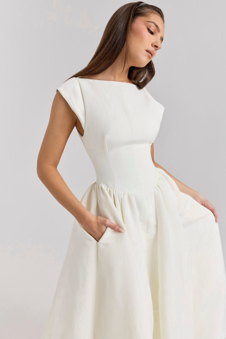 Myrna Blanc  Elegant Dress - Luxurise Fashion - 