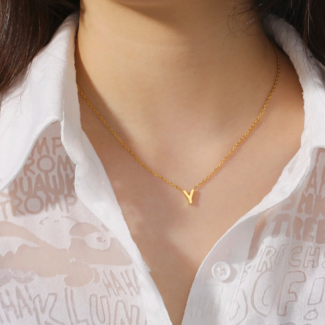 Initial Necklace - Luxurise - angelica-ketting - jewelry & accesoires