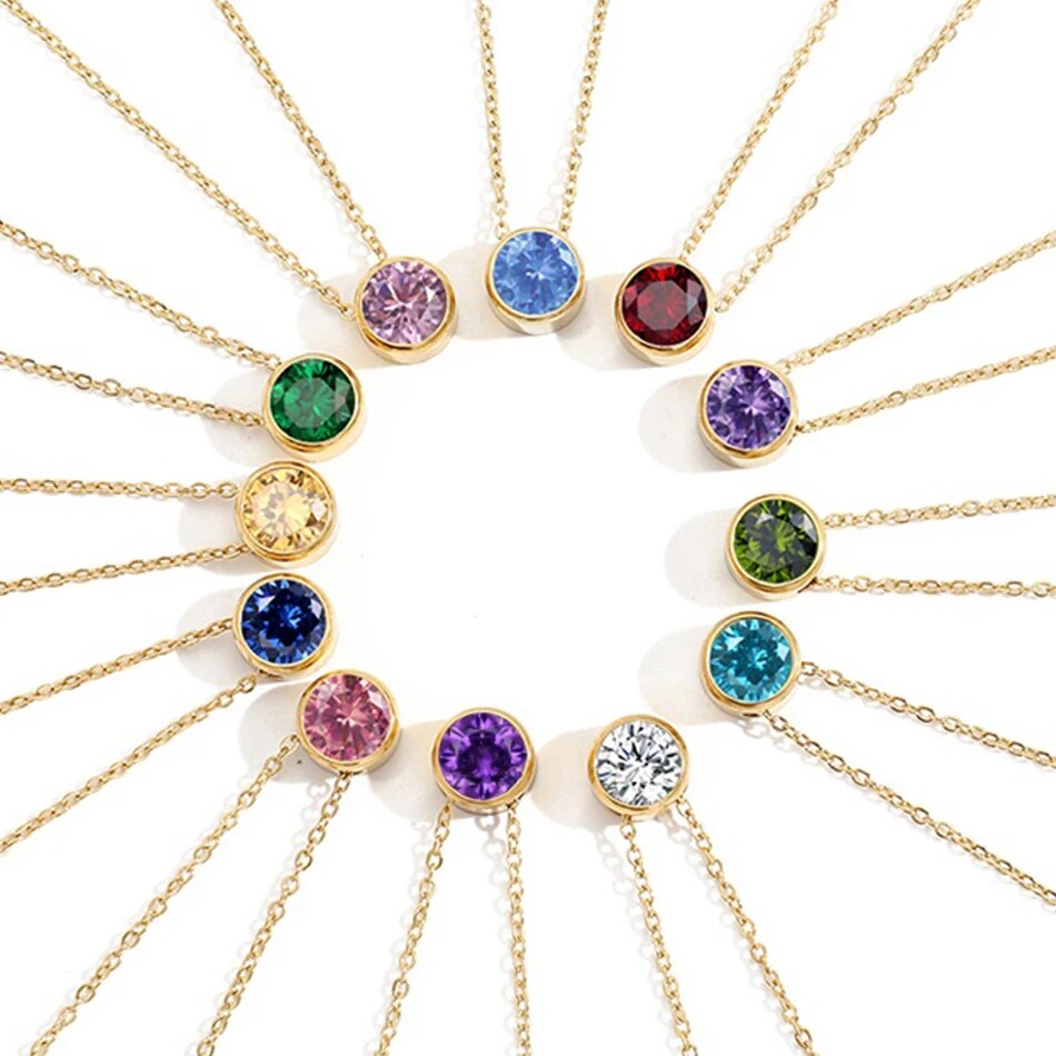 Birthstone Necklace - Luxurise Fashion - 