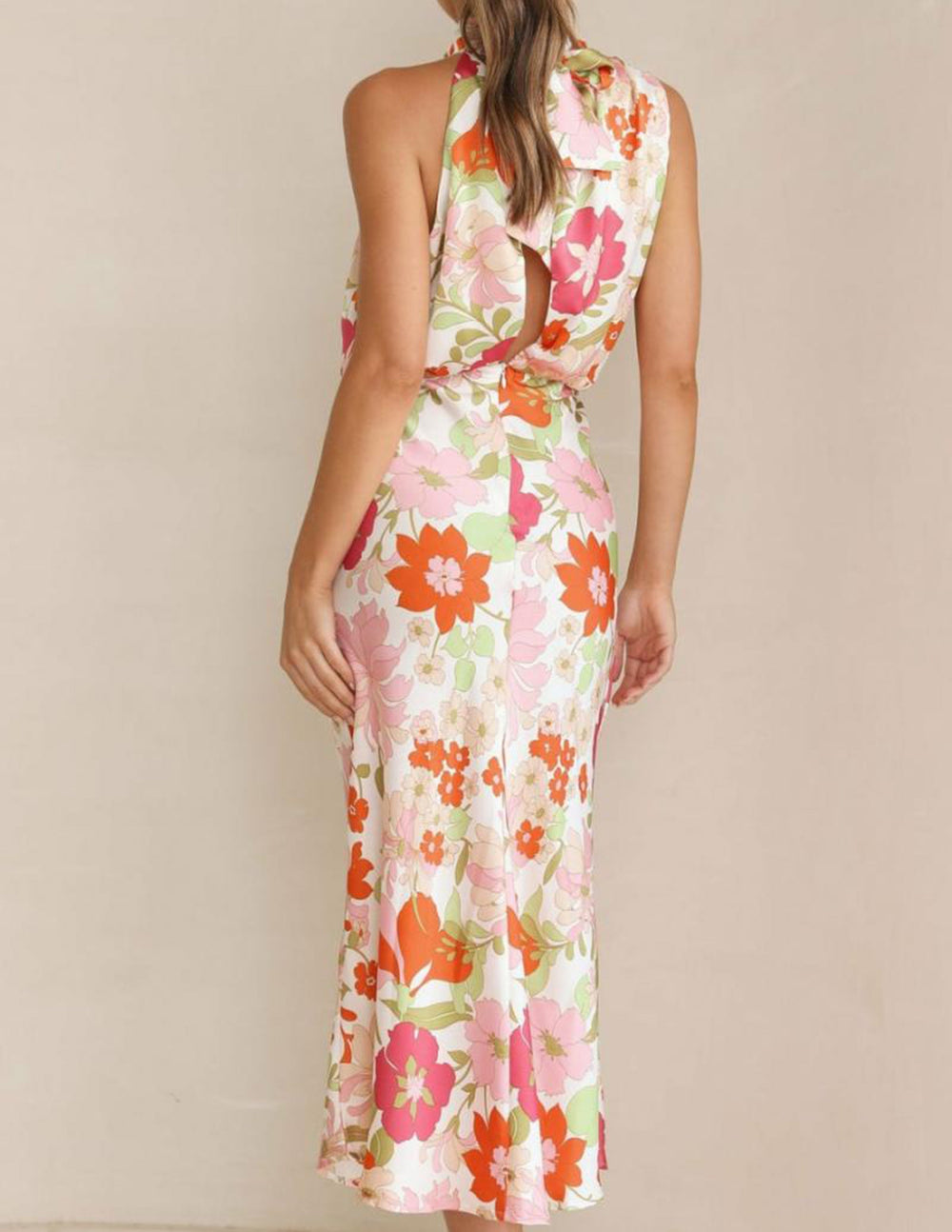 Flower Power Maxi-dress - Luxurise Fashion - Midi-jurken