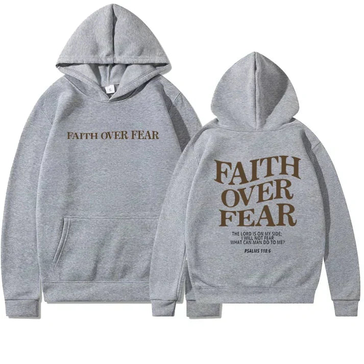 Faith Over Fear Hoodie - Luxurise Fashion - loungewear