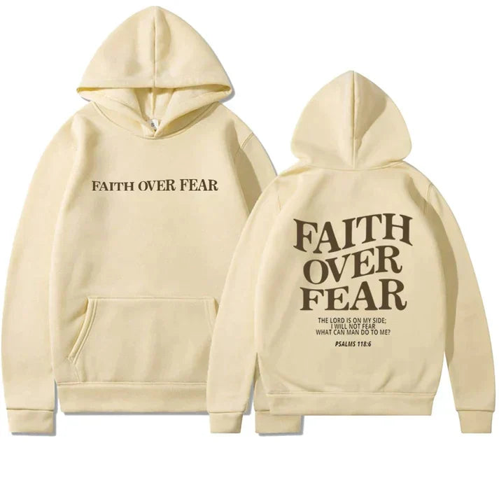 Faith Over Fear Hoodie - Luxurise - faith-over-fear-hoodie - loungewear