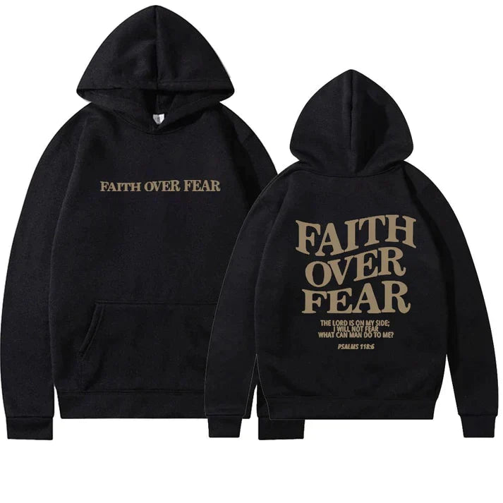 Faith Over Fear Hoodie - Luxurise Fashion - loungewear