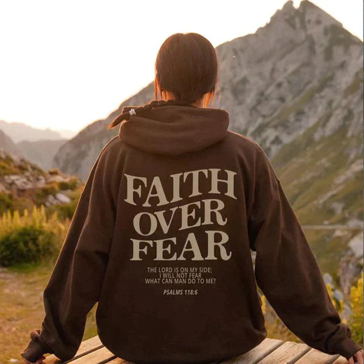 Faith Over Fear Hoodie - Luxurise - faith-over-fear-hoodie - loungewear