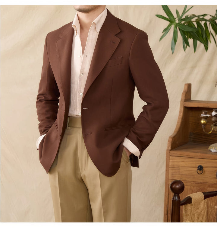 Matteo Linen Tencel Blend Suit Jacket - Luxurise Fashion - 