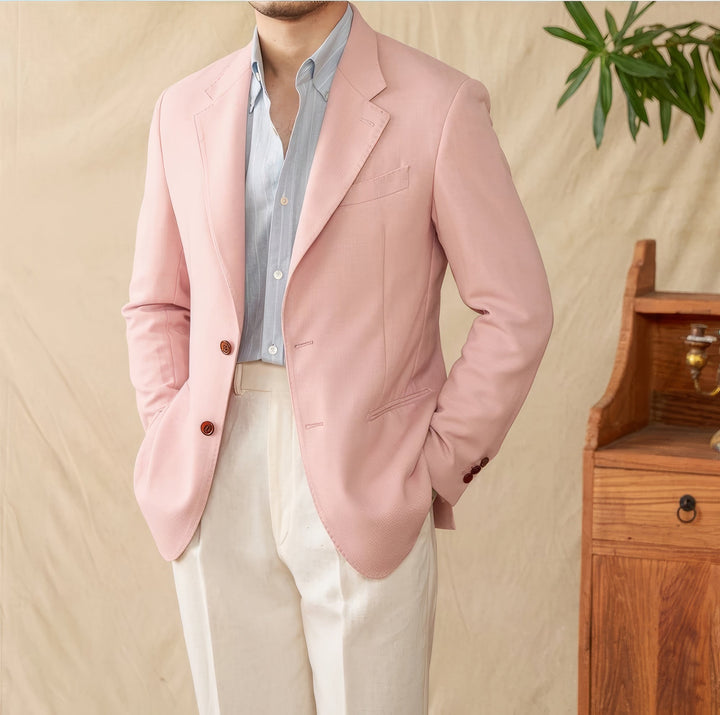 Matteo Linen Tencel Blend Suit Jacket - Luxurise - matteo-linen-tencel-blend-suit-jacket - 