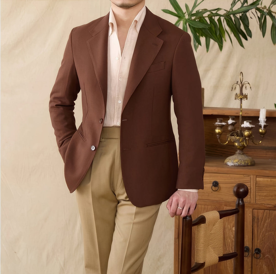 Matteo Linen Tencel Blend Suit Jacket - Luxurise Fashion - 