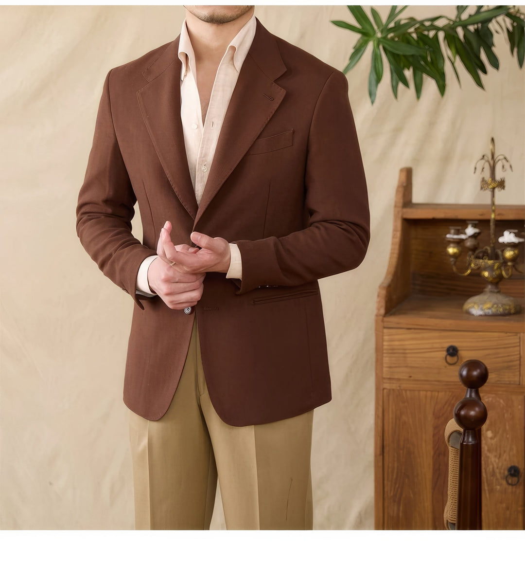 Matteo Linen Tencel Blend Suit Jacket - Luxurise Fashion - 