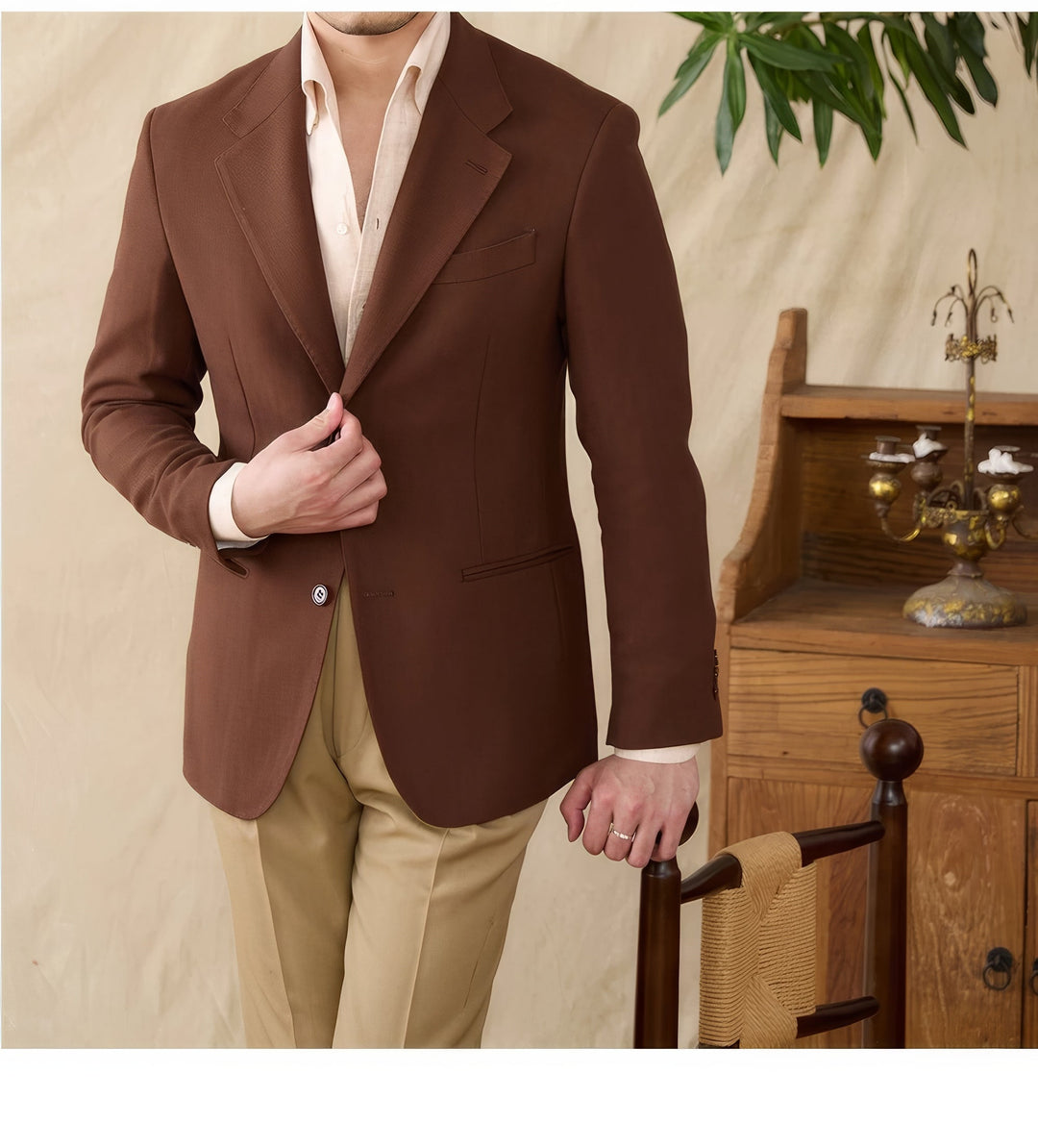 Matteo Linen Tencel Blend Suit Jacket - Luxurise Fashion - 