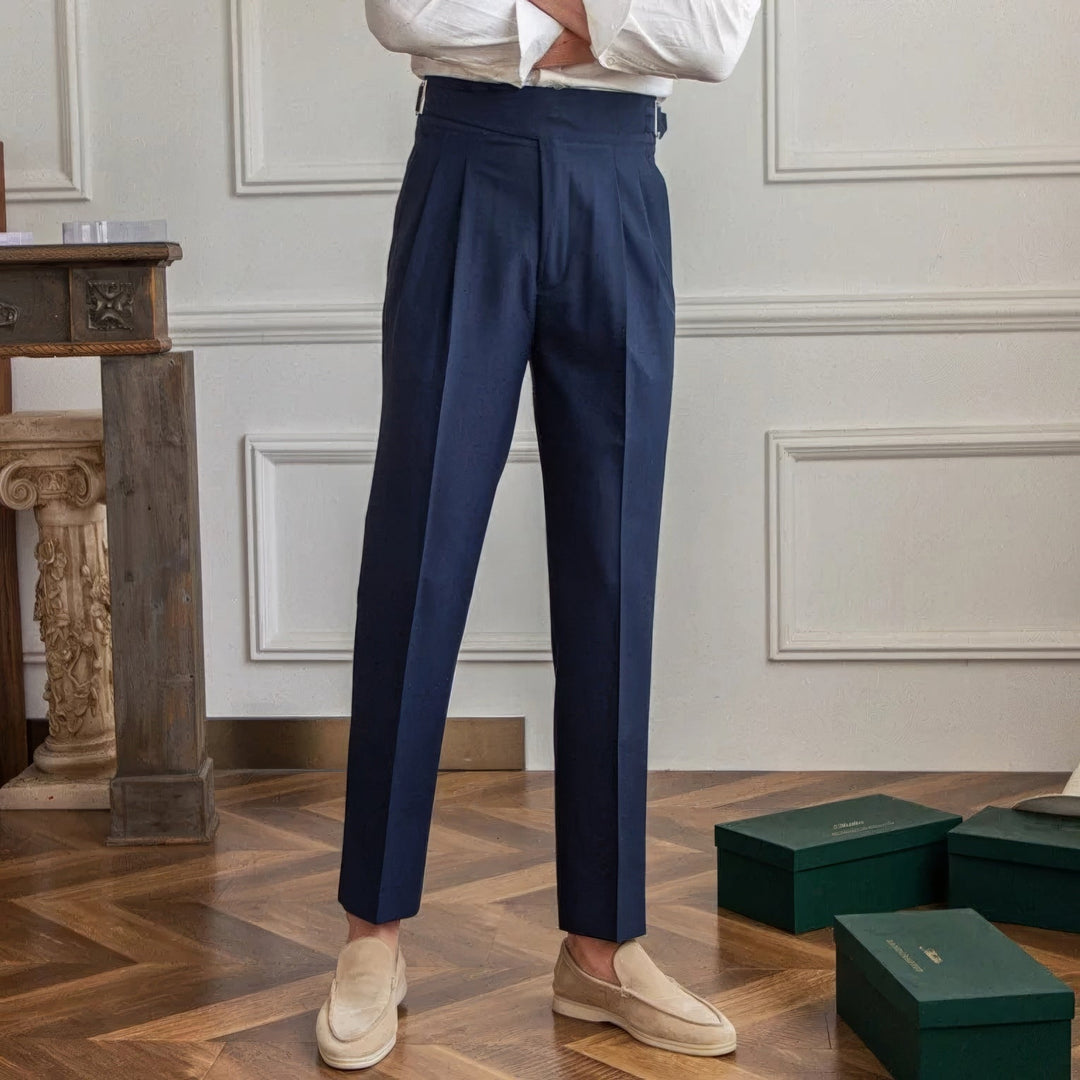 Roberto Pleated Wrinkle-Resistant Trousers - Luxurise Fashion - 