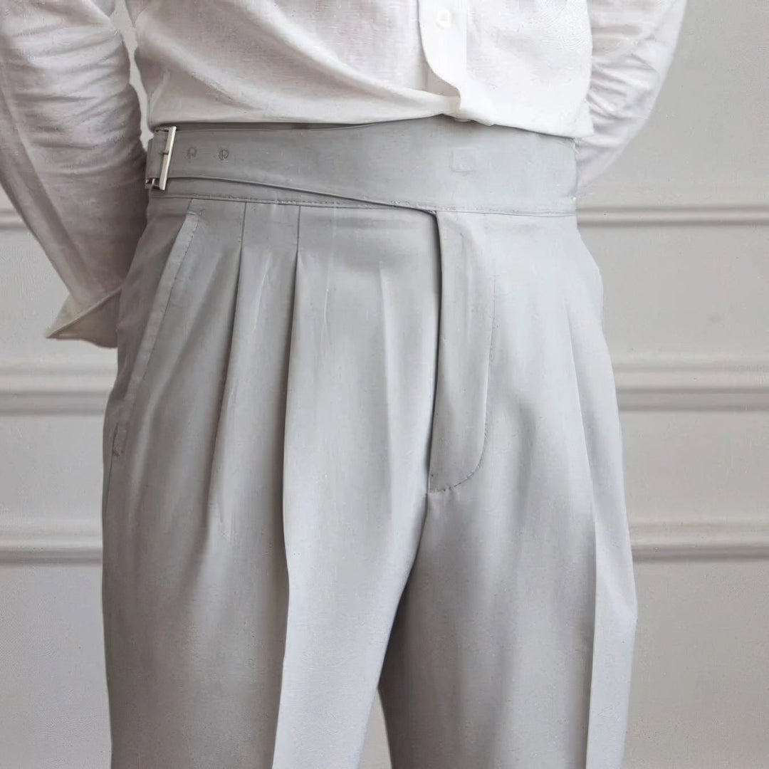 Roberto Pleated Wrinkle-Resistant Trousers - Luxurise Fashion - 