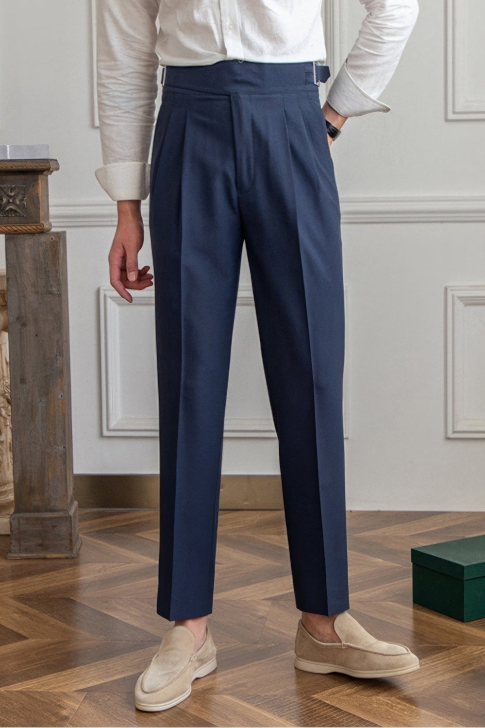 Roberto Pleated Wrinkle-Resistant Trousers - Luxurise Fashion - 