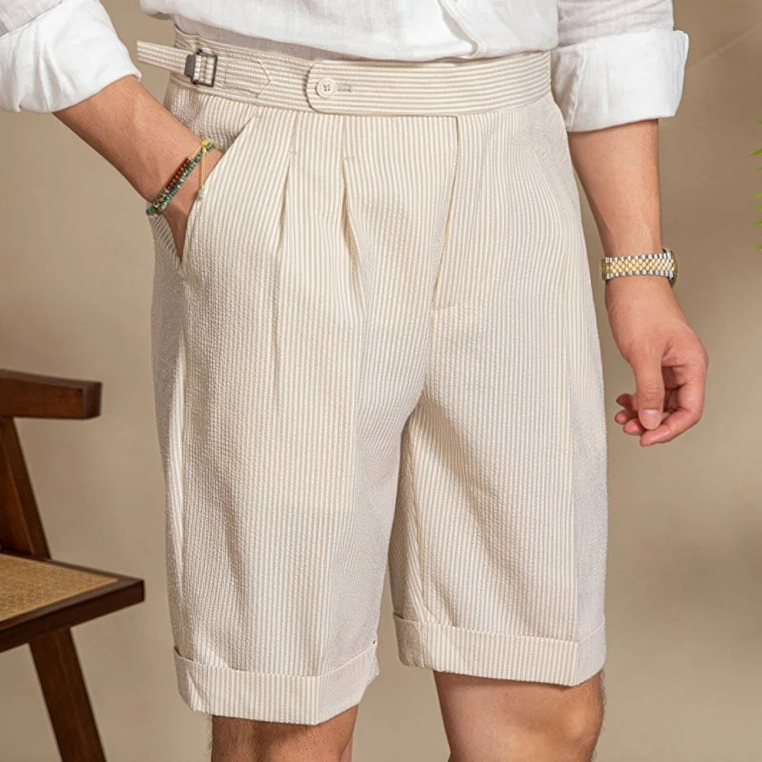 Nicolo Seersucker Short Pants - Luxurise Fashion - 