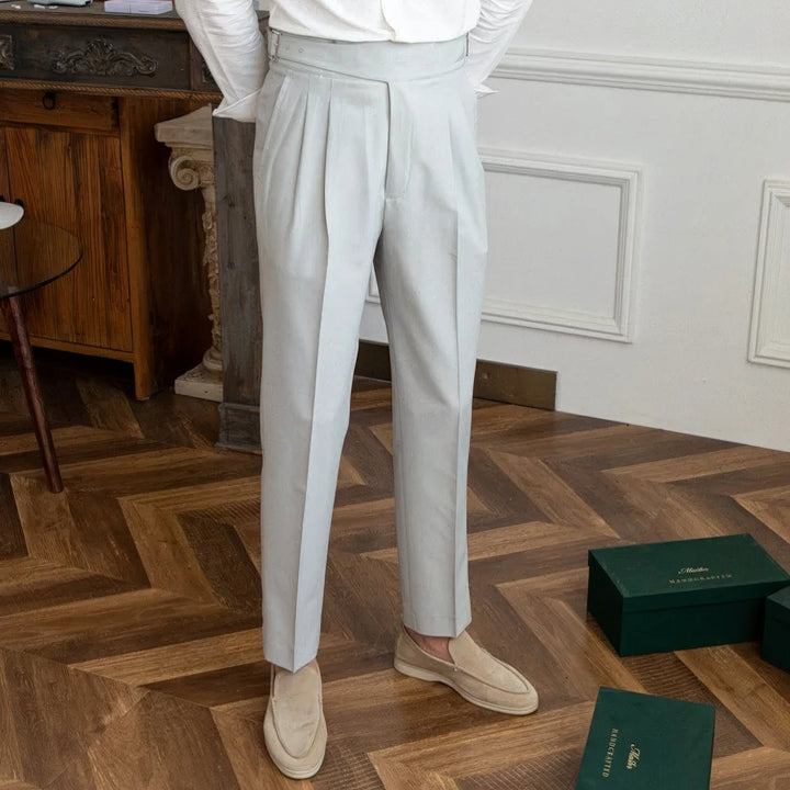 Roberto Pleated Wrinkle-Resistant Trousers - Luxurise Fashion - 