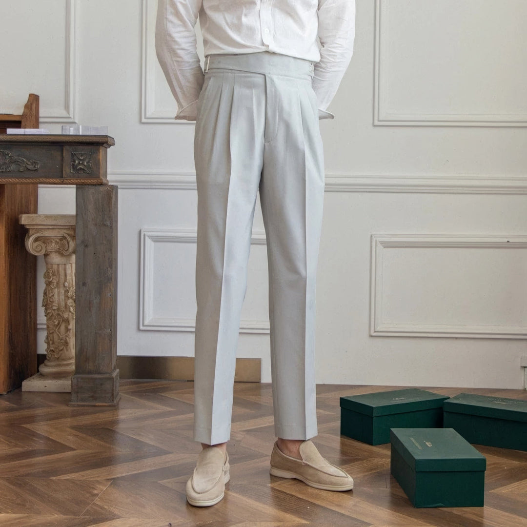 Roberto Pleated Wrinkle-Resistant Trousers - Luxurise Fashion - 