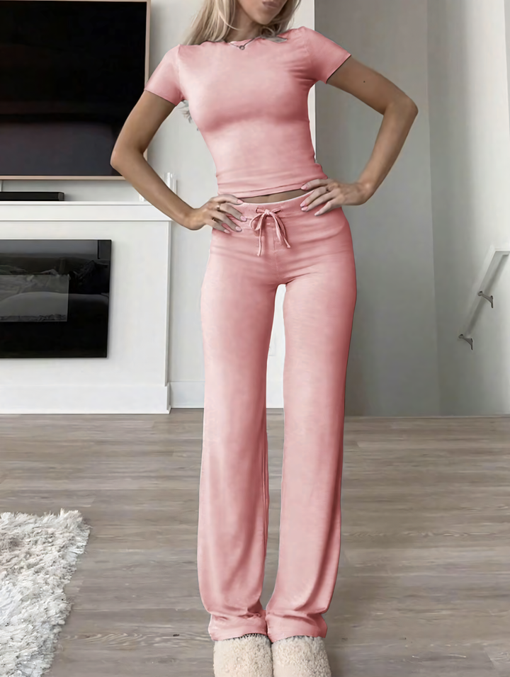 Serena Luxe 2 Piece Lounge Set - Luxurise Fashion - loungewear