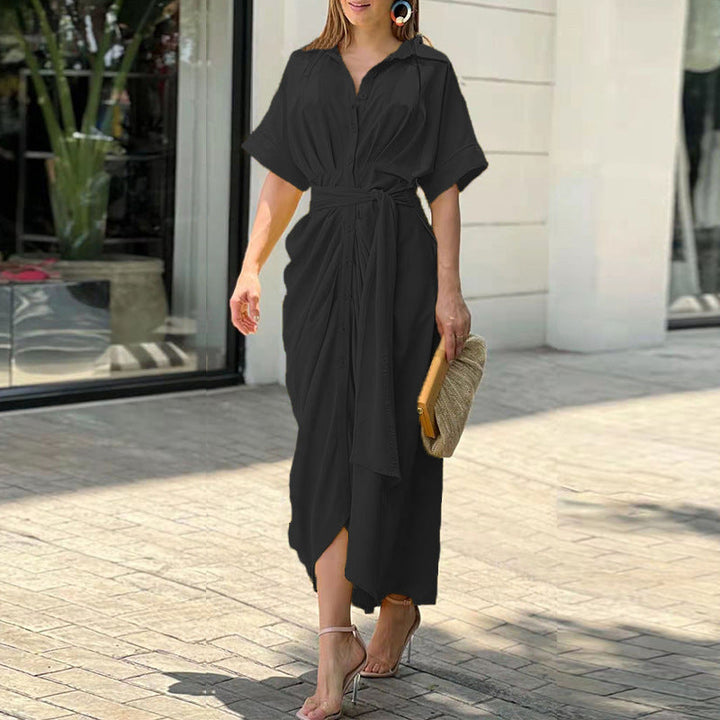 Amalia Luxe Wrap Maxi Dress