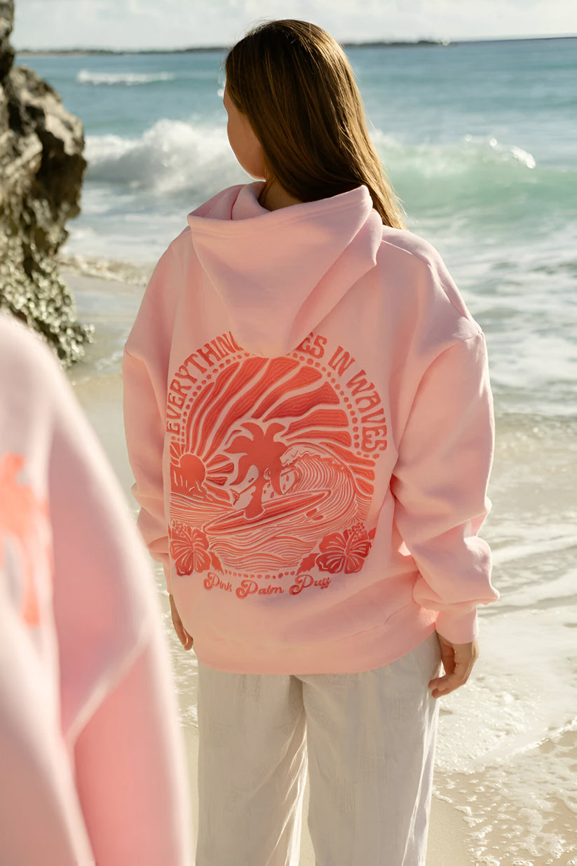 Chasing Sunset Oversized Hoodie - Luxurise Fashion - loungewear