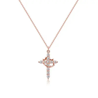 Crown Cross Necklace - Luxurise - crown-cross-necklace - jewelry & accesoires